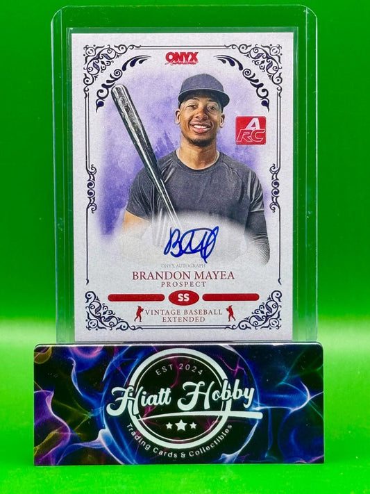 2022 Onyx Vintage Baseball Extended - Brandon Mayea #VABM - Auto - Blue /400