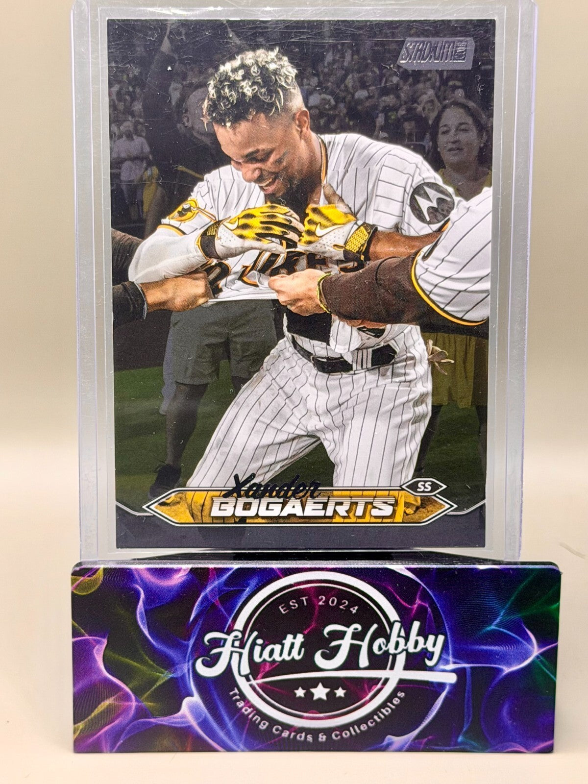 2024 Topps Stadium Club - #230 Xander Bogaerts - Black Foil