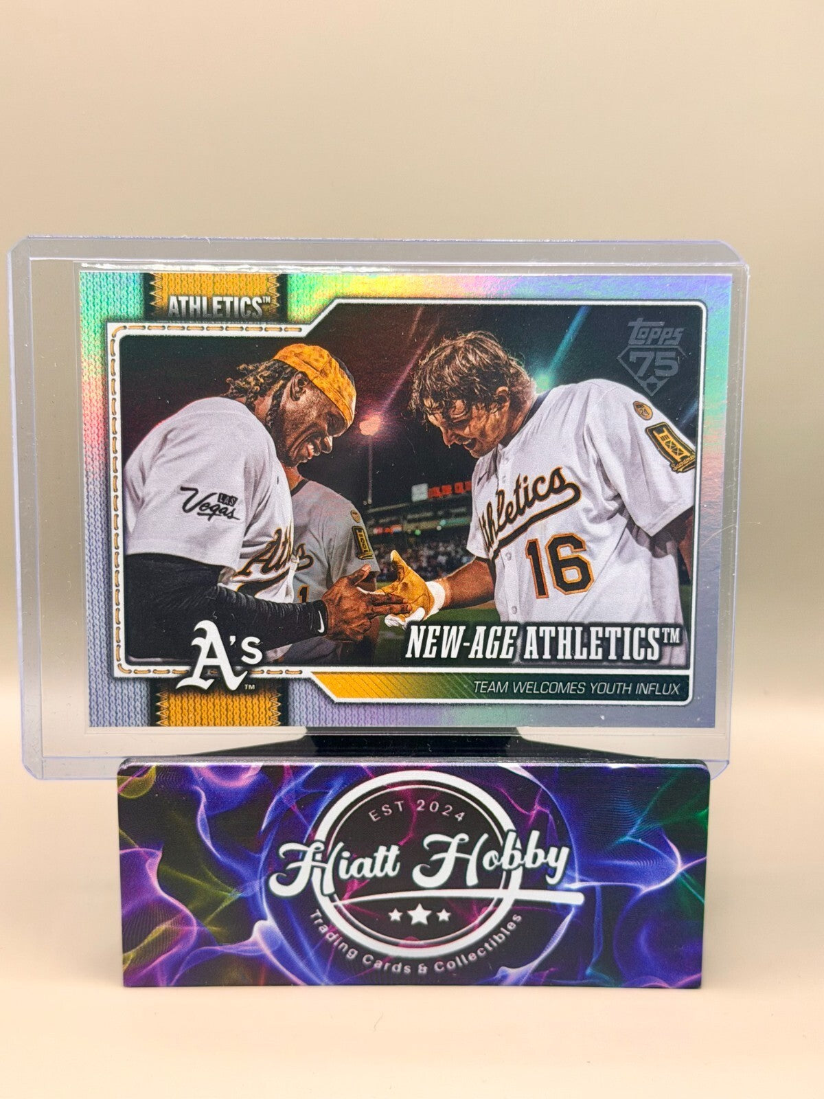 2026 Topps Series 1 - #122 Athletics - Rainbow Foil