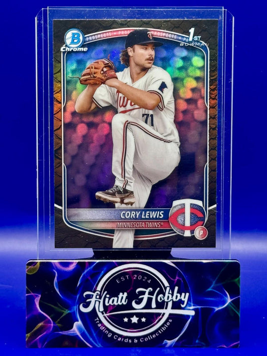 2025 Bowman - Chrome Prospects Cory Lewis #BCP-128 Reptilian Refractor (RC)