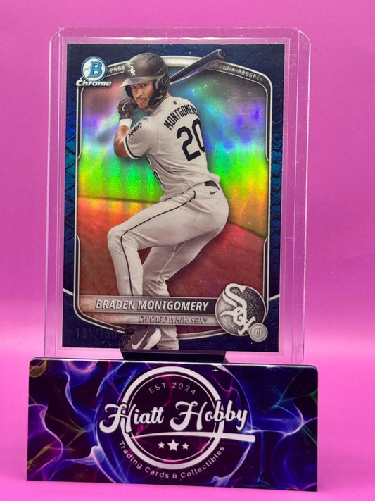 2025 Bowman Chrome - Braden Montgomery #BCP-132 - Blue Reptilian /150 (RC)