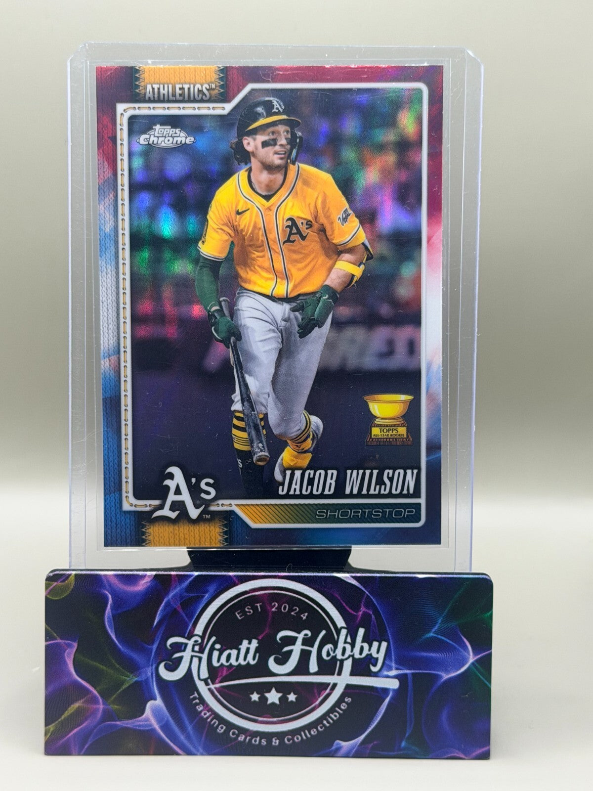 2026 Topps Chrome - #227 Jacob Wilson - Red White Blue Refractor