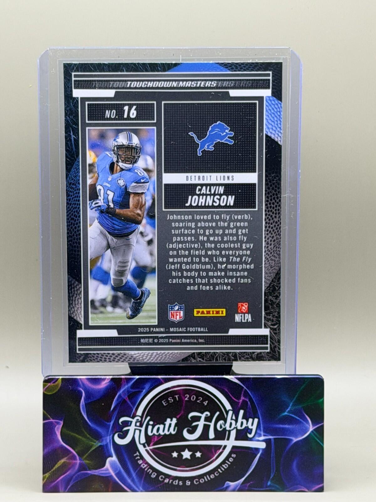 2025 Panini Mosaic Football - #16 Calvin Johnson - Touchdown Masters