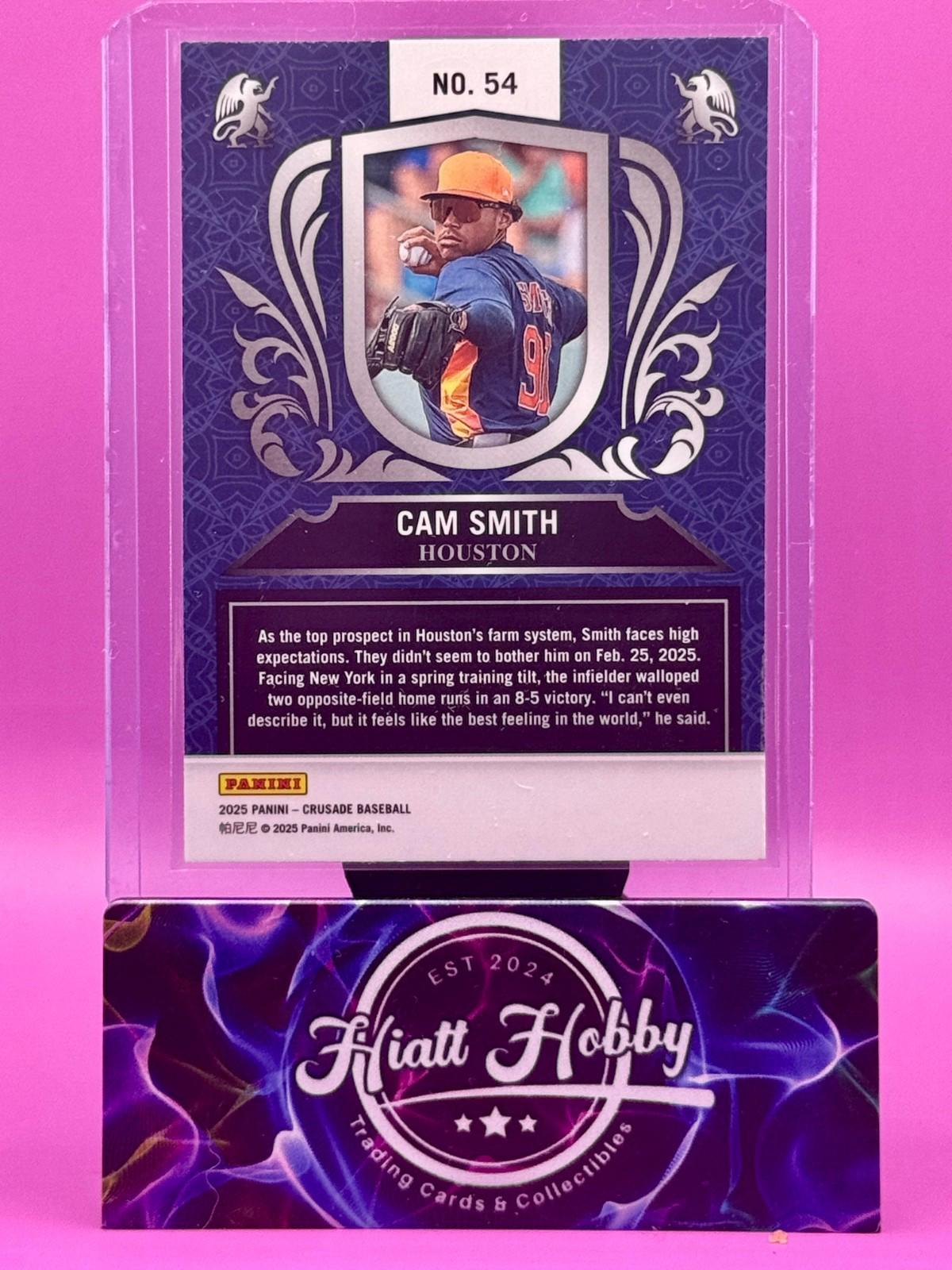 2025 Panini Crusade - Cam Smith #54 - Blue Crusade (RC)