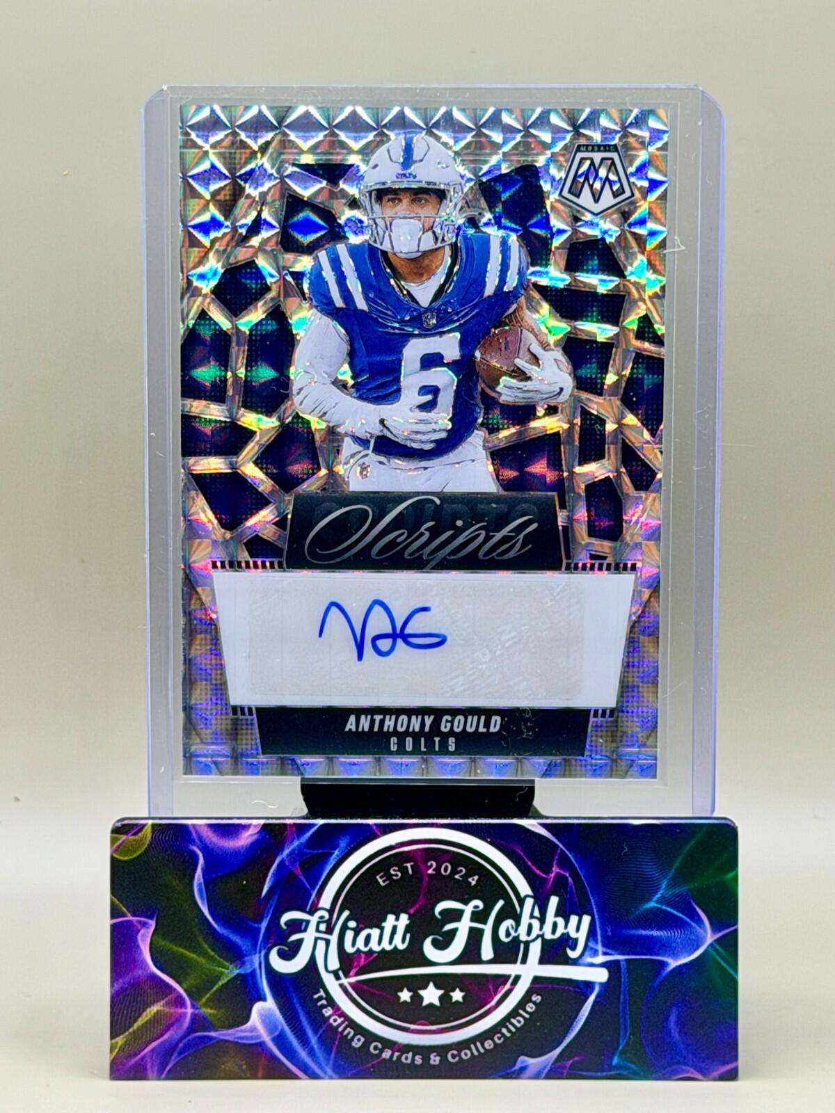 2025 Panini Mosaic Football - #SCR-AGD Anthony Gould - Scripts Auto - Silver Mos