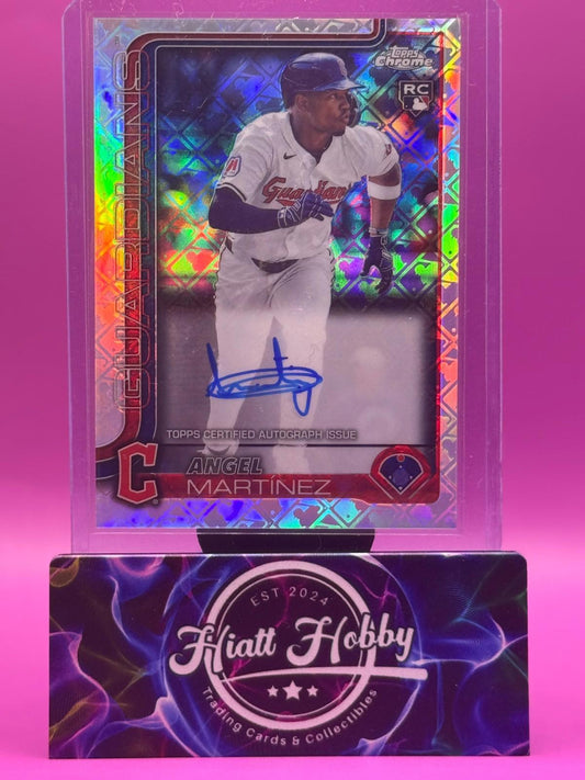 2025 Topps Chrome Logofractor - Angel Martinez #RA-AMA - Chrome Auto (RC, AU)