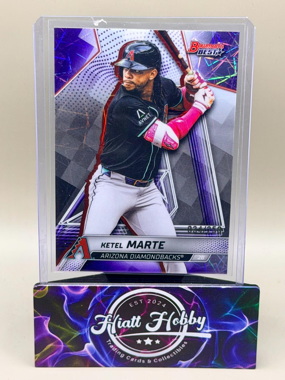 2025 Bowman's Best - #62 Ketel Marte - Purple Laser /250