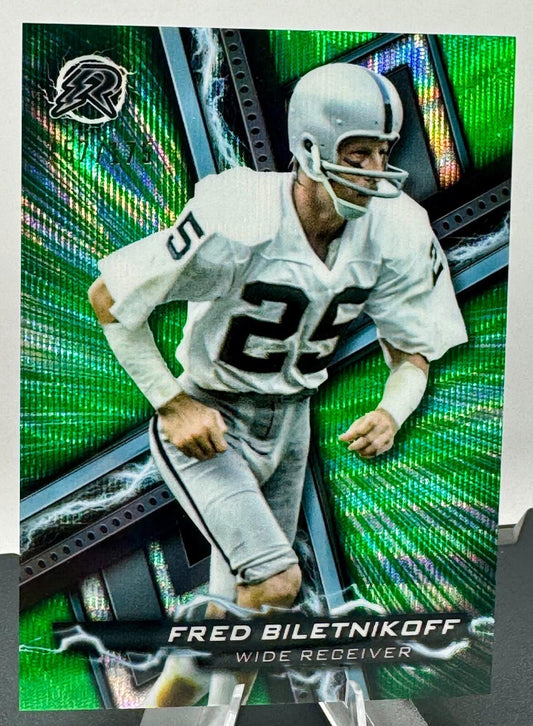 2023 Topps Composite - Green Surge Refractor /175 - Fred Biletnikoff #81