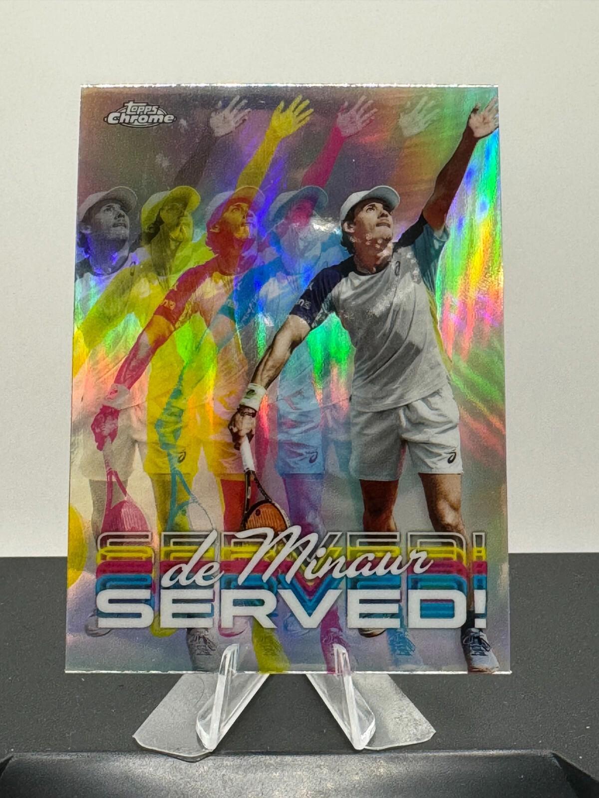 2024 Topps Chrome Tennis - Alex De Minaur #SER-AM - Served