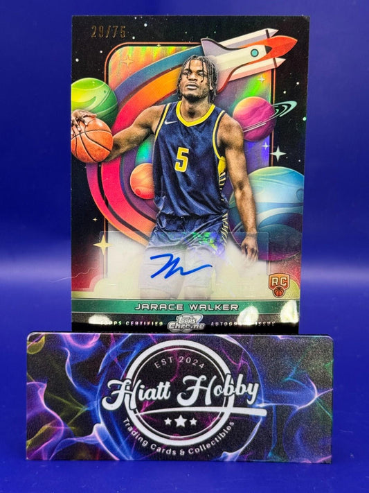 2023 Topps Chrome Cosmic - Jarace Walker #FFS-JW - First Flight Signature /75