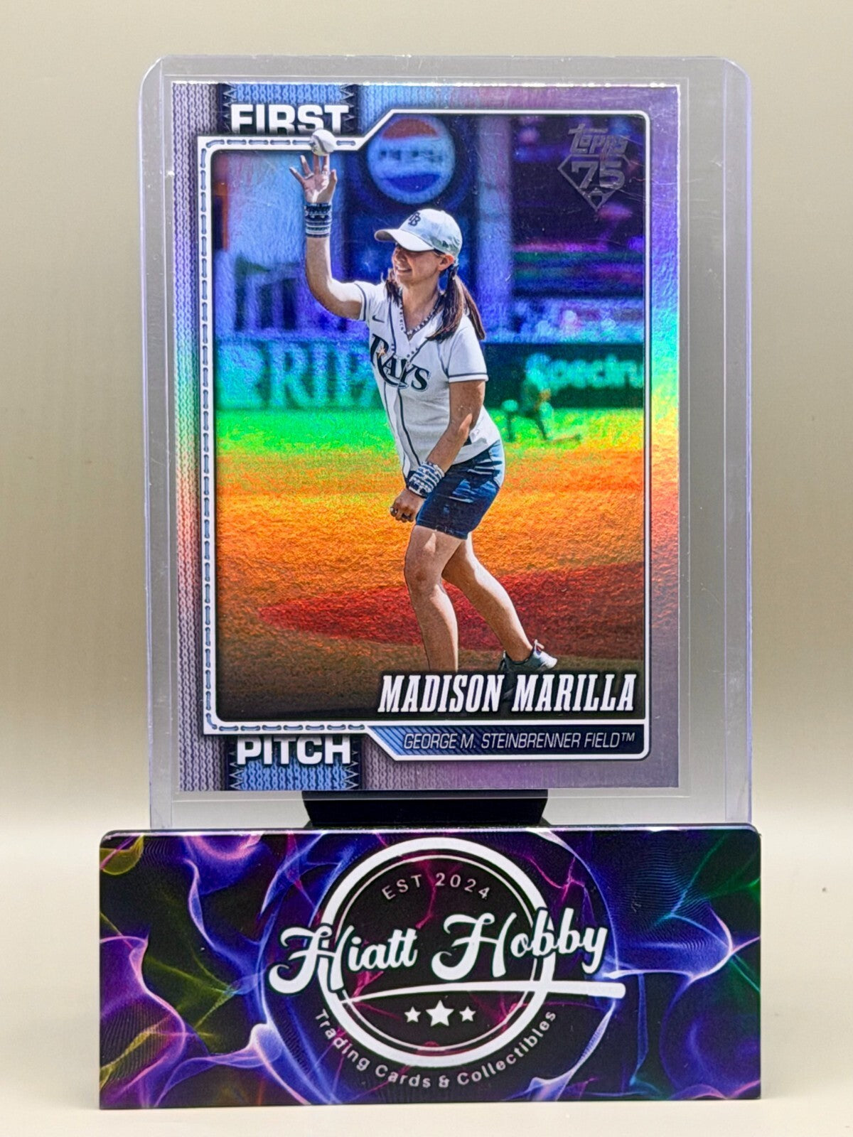 2026 Topps Series Two - #FP-14 Madison Marilla - First Pitch - Rainbow Foil