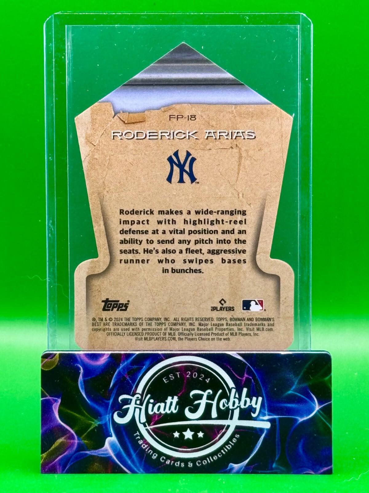 2024 Bowman Best Baseball - Roderick Arias #FP-18 - Fabeled Phenom - Mini Diamon
