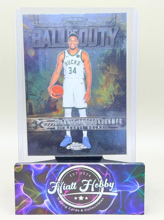 2025-26 Topps Chrome - Giannis Antetokounmpo #BD-4 - Ball of Duty