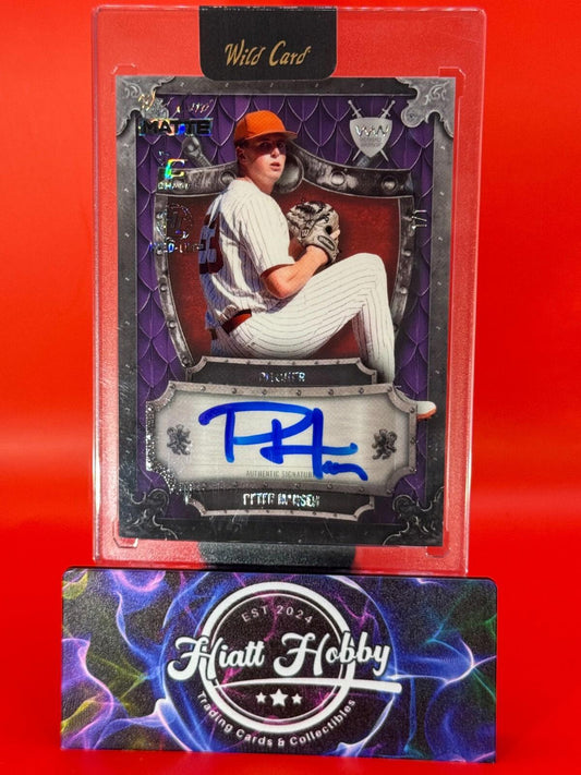 2024 Wild Card Matte -Peter Hansen #WWA-PH - Purple/Red Weekend Warrior Auto 1/1