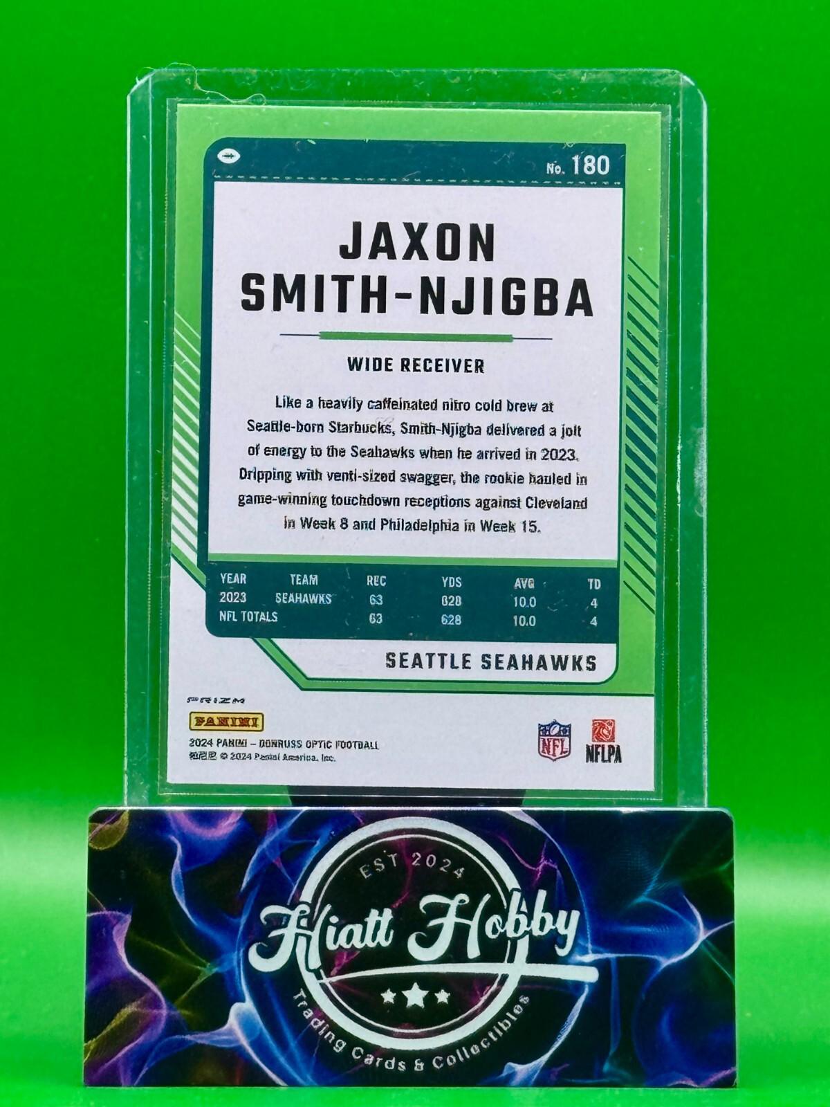 2024 Panini Donruss Optic - Rated Rookie Jaxon Smith-Njigba #180 Holo Prizm