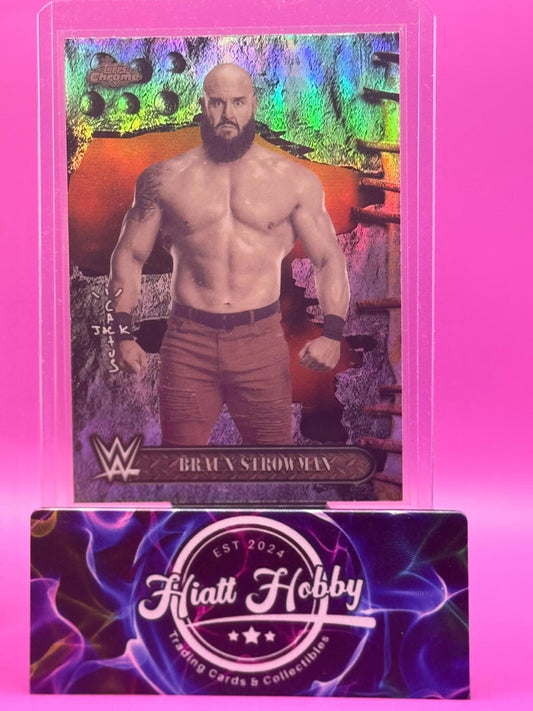 2025 Topps Chrome Cactus Jack WWE - Braun Strowman #68 - Refractor