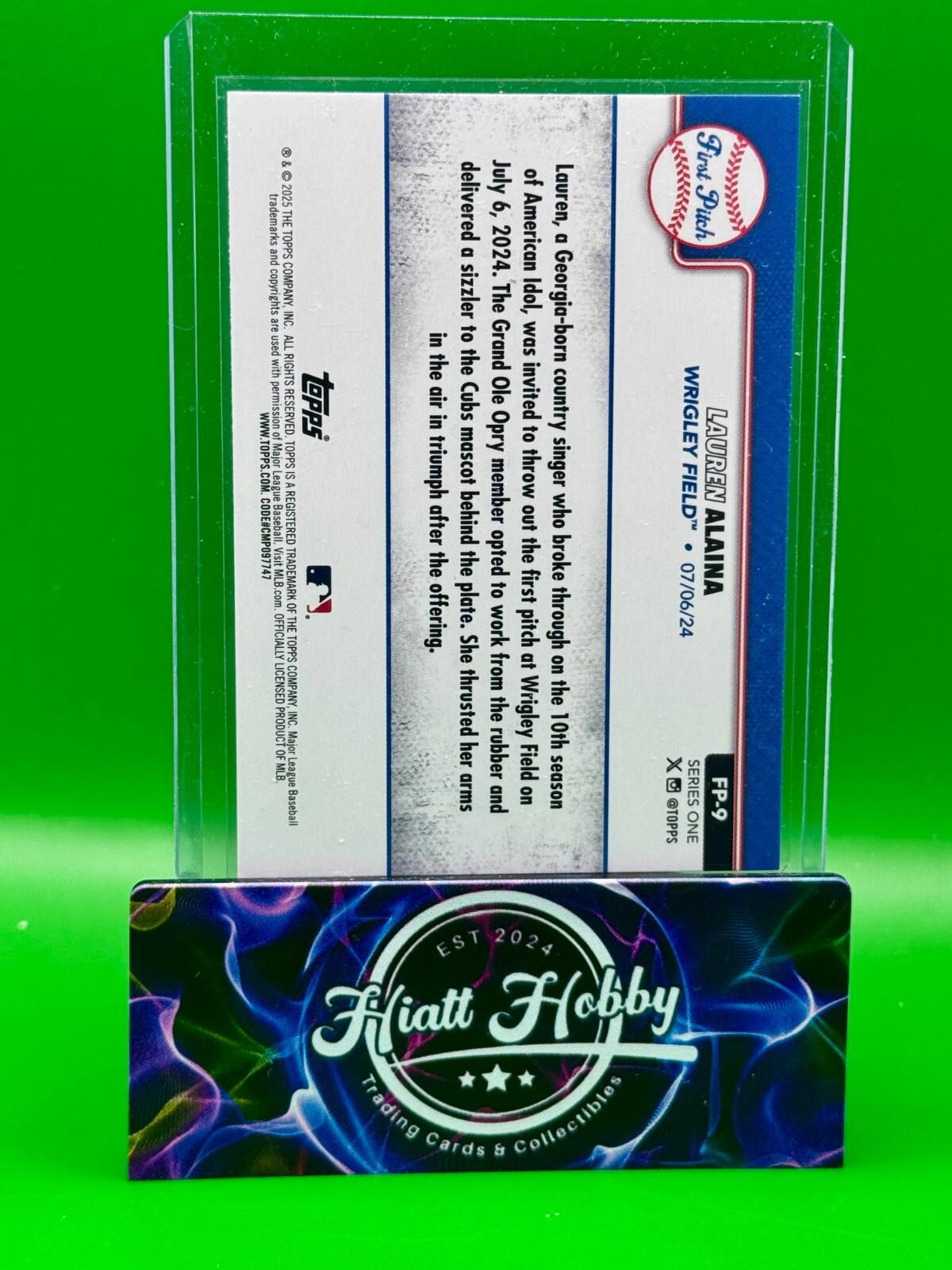 2025 Topps Baseball Series 1 - Lauren Alaina #FP-9 - First Pitch