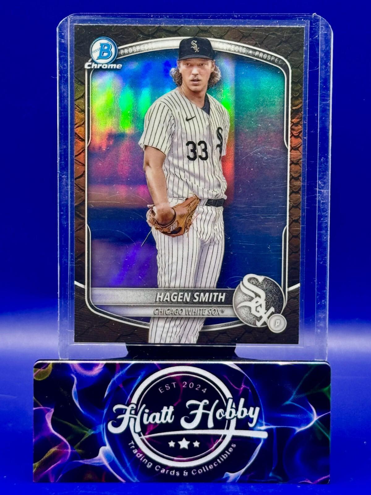 2025 Bowman - Chrome Prospects Hagen Smith #BCP-44 Reptilian Refractor (RC)