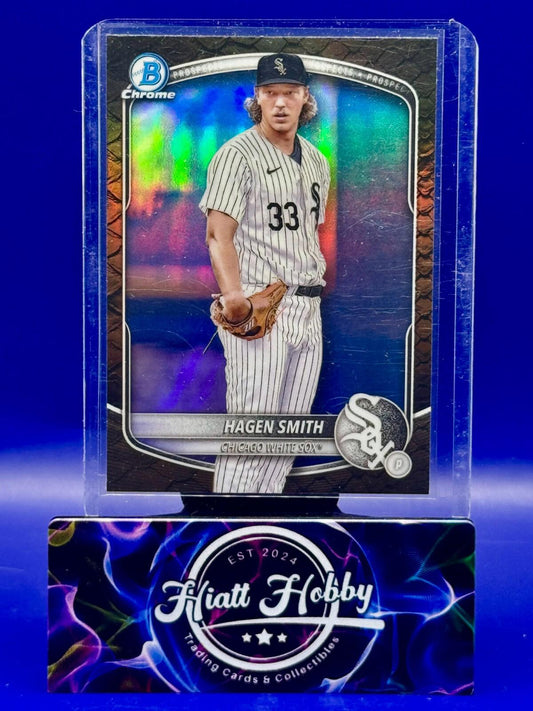 2025 Bowman - Chrome Prospects Hagen Smith #BCP-44 Reptilian Refractor (RC)