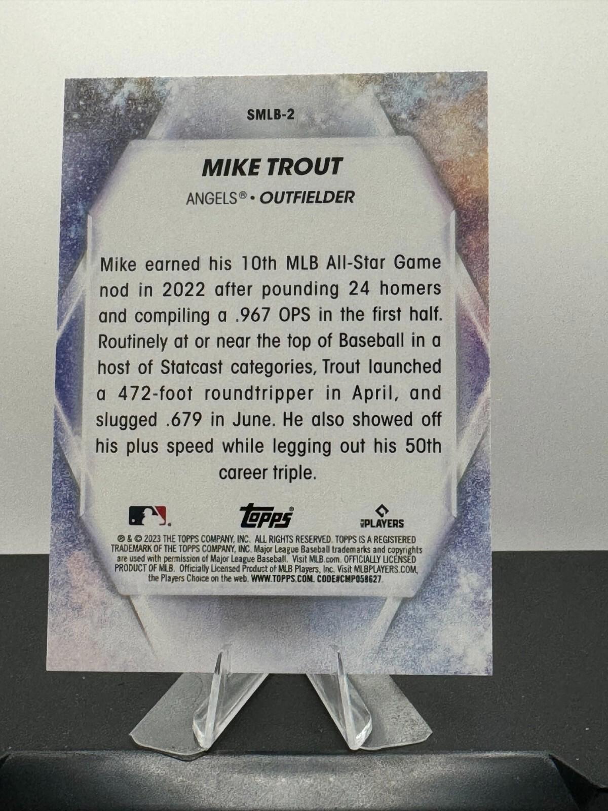 2023 Topps Series 1 - Stars of MLB #SMLB-2 Mike Trout
