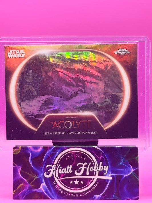 2025 Topps Chrome Star Wars - Sol and Osha #AC-3 - Acolyte - Refractor