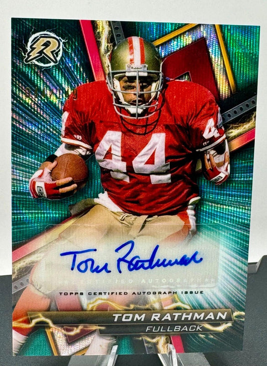 2023 Topps Composite - Teal Surge Refractor Auto  /149 - Tom Rathman #RA-TR