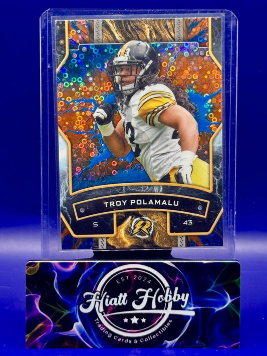 2024 Topps Resurgence - Troy Polamalu #89 - Blue & Orange Spark