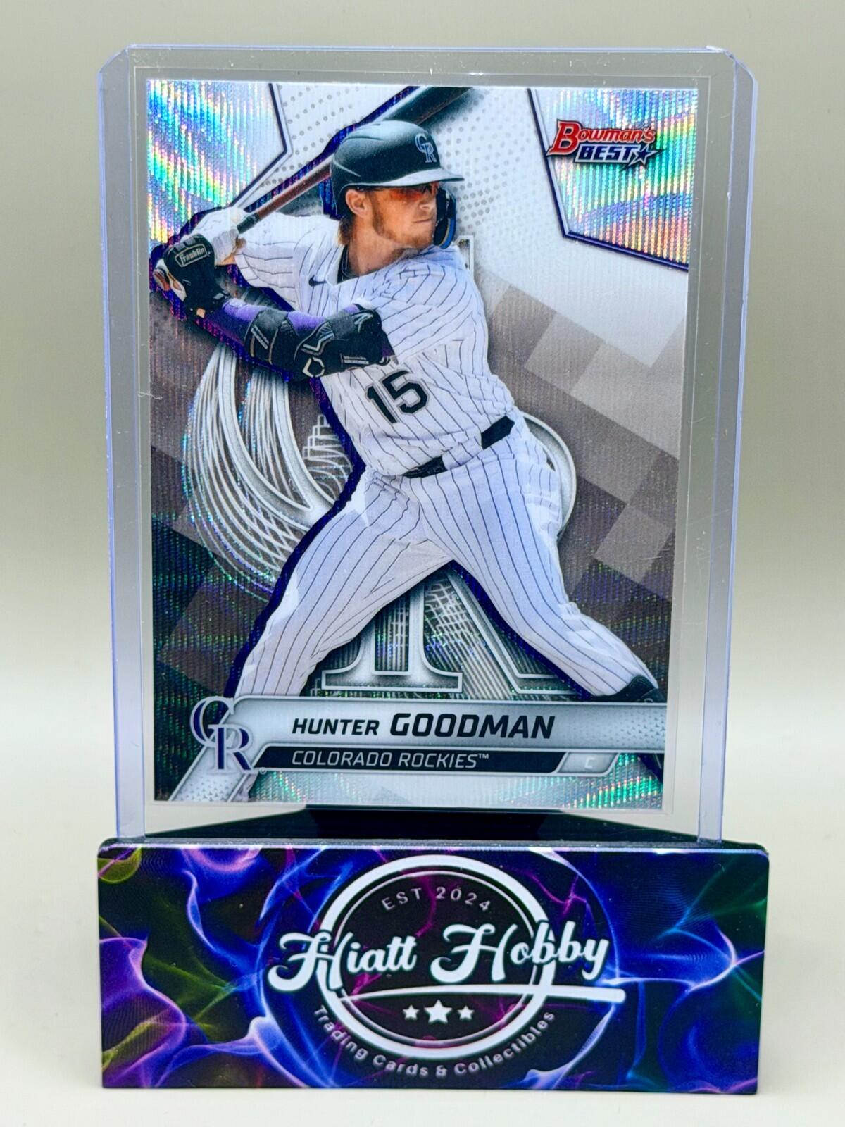 2025 Bowman's Best - #41 Hunter Goodman - Wave Refractor