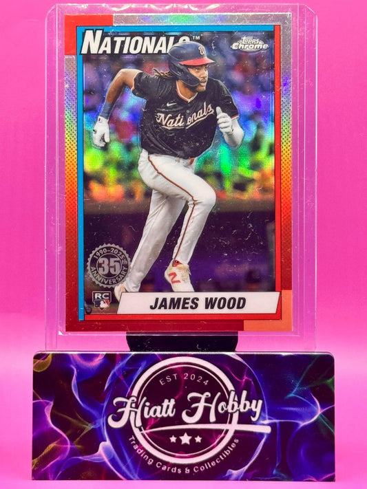 2025 Topps Chrome - James Wood #90CB-15 - 35th Anniversary (RC)