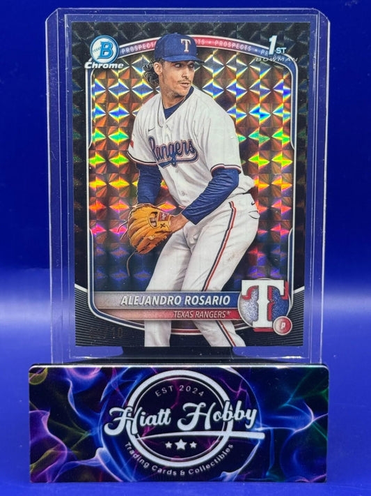 2025 Bowman Chrome - Alejandro Rosario #BCP-125 - Black Geometric /10 (RC)