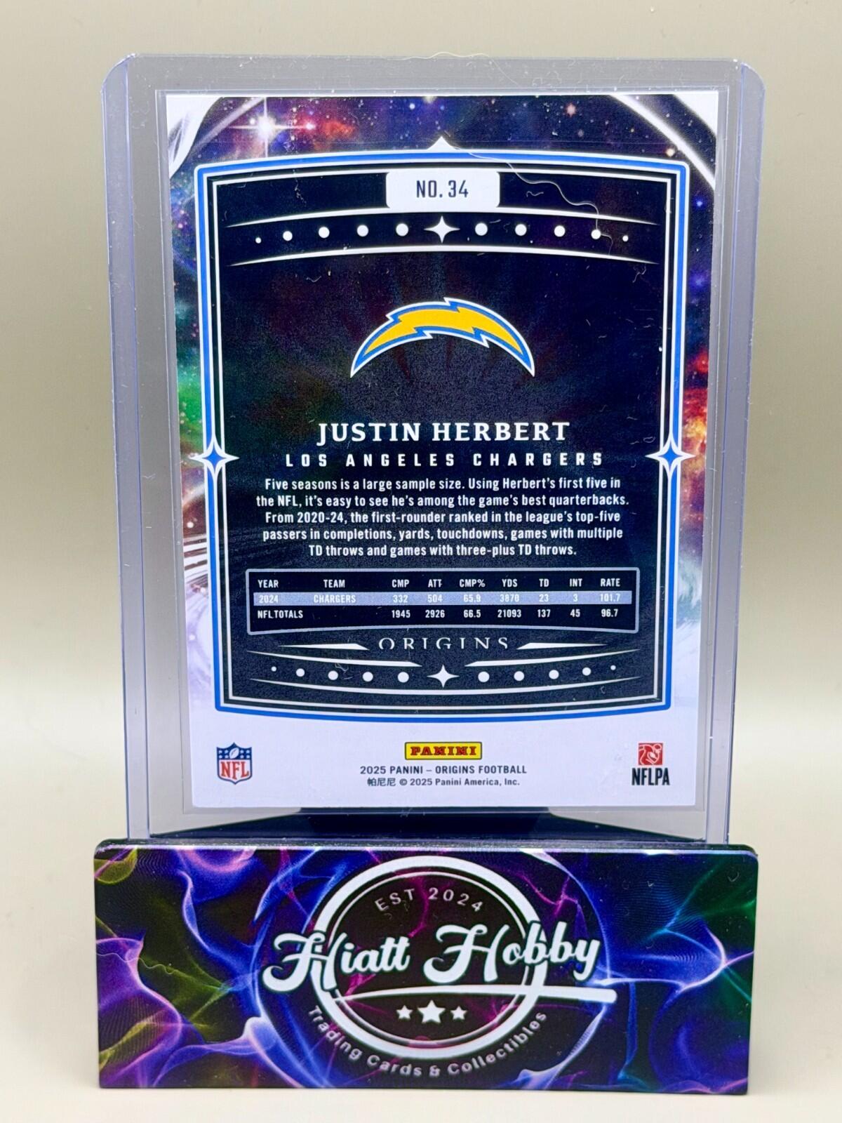 2025 Panini Origins Football - #34 Justin Herbert