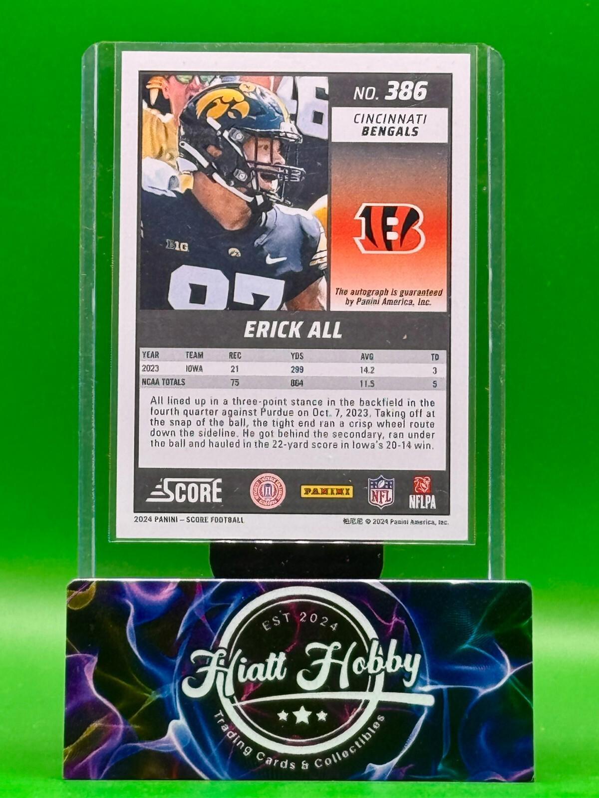 2024 Score - Rookies Erick All #386 (RC)