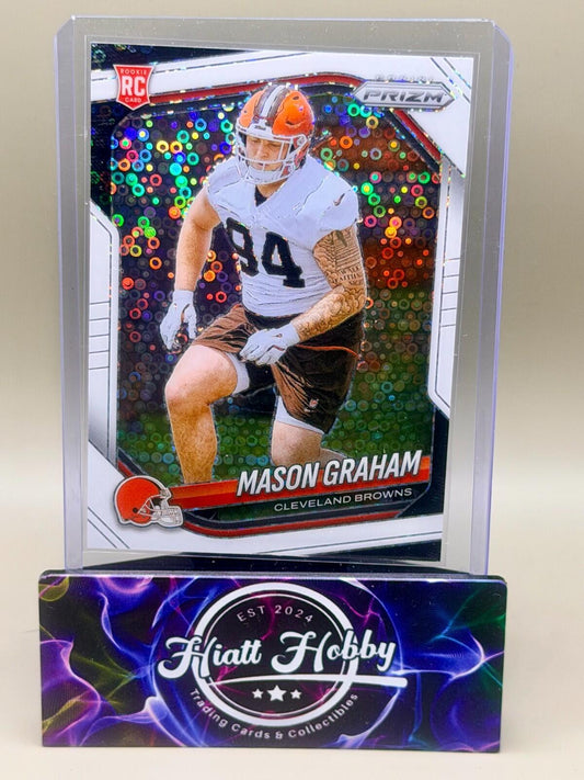 2025 Panini Prizm Football - #354 Mason Graham - White Disco Prizm (RC)