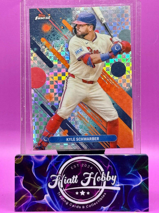 2025 Topps Finest - Kyle Schwarber #88 - Common - X-Fractor