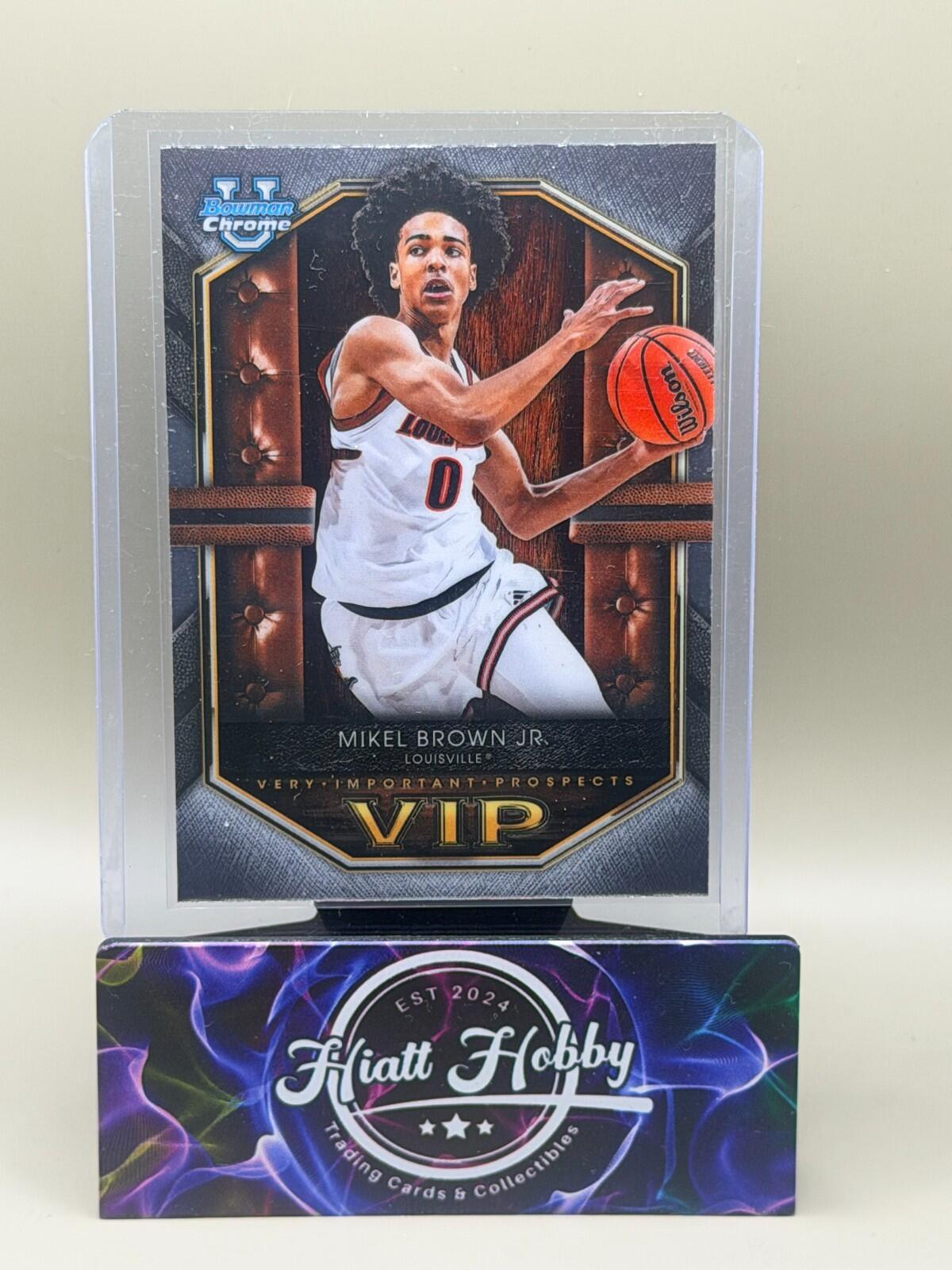 2025-26 Bowman Chrome Basketball #VIP-11 Mikel Brown Jr Very Important Prospects