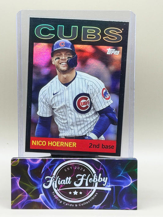 2025 Topps Archives - 1964 Topps Nico Hoerner #70 Black Foilboard