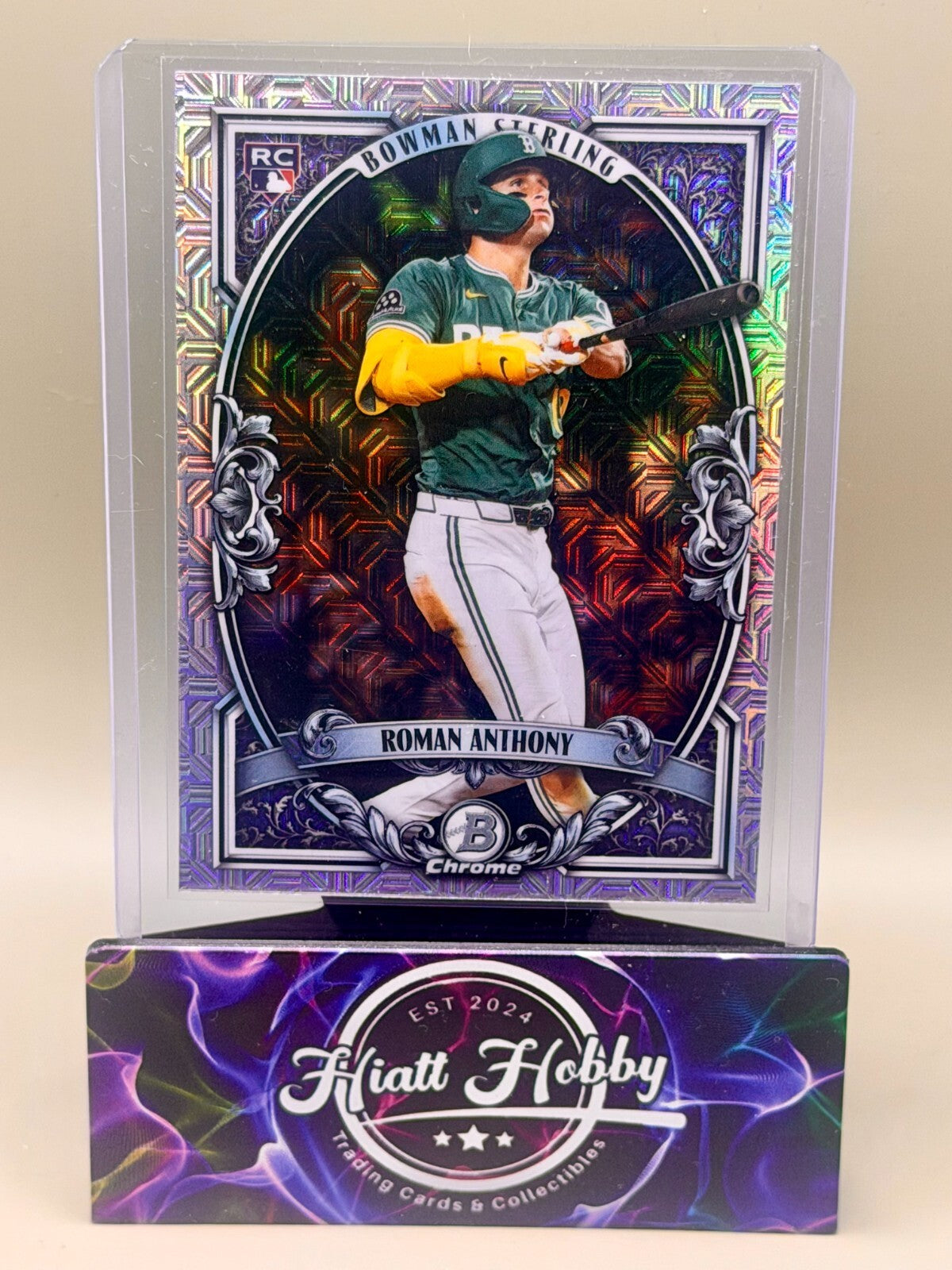 2026 Bowman Chrome Baseball - #BST-12 Roman Anthony - Bowman Sterling Mojo (RC)