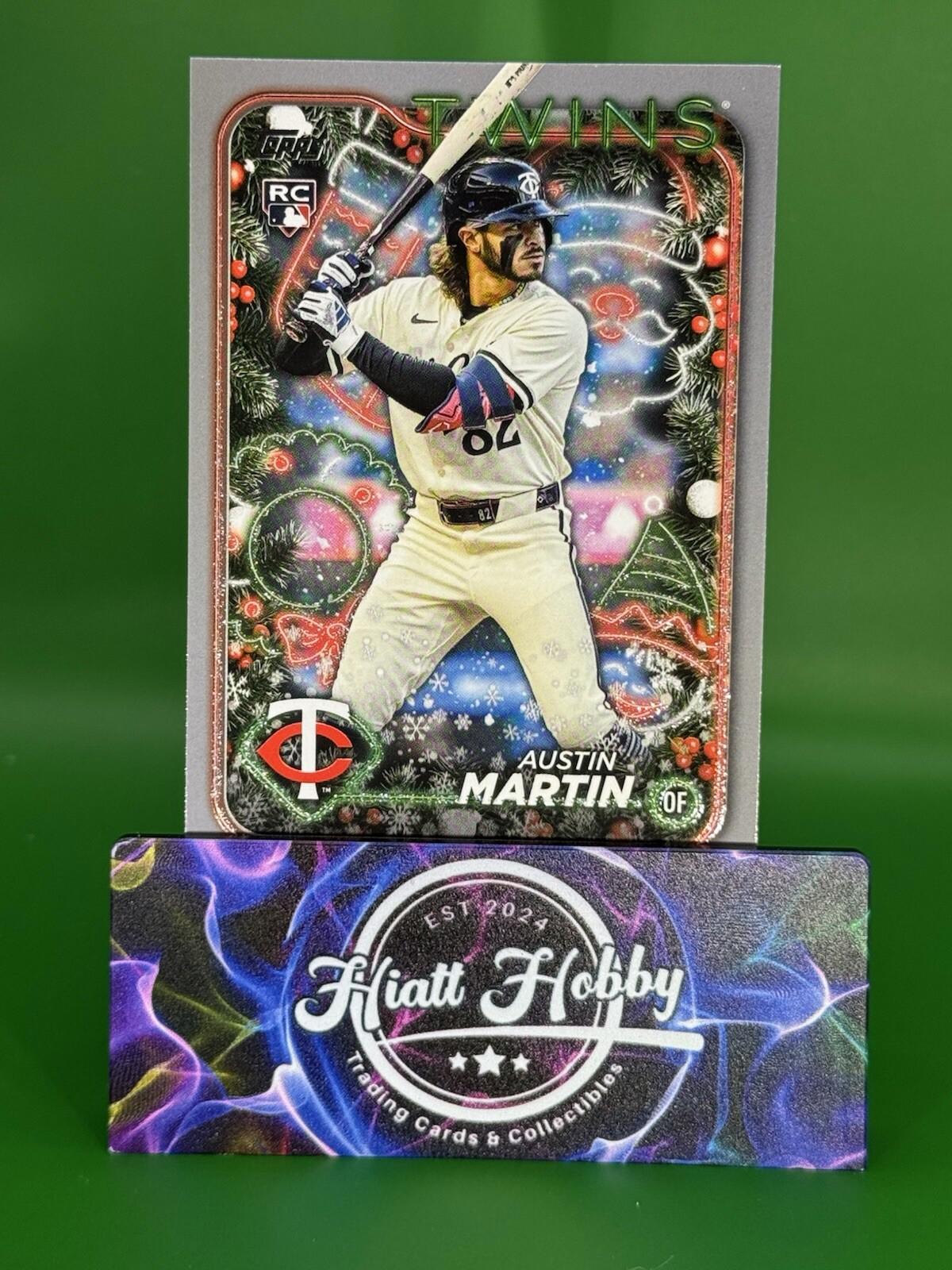 2024 Topps Holiday - Silver Glitter #H67 Austin Martin (RC) Minnesota Twins