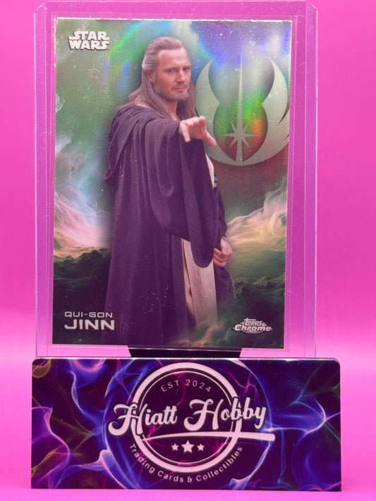 2025 Topps Chrome Star Wars - Qui-Gon Jinn #152 - Refractor