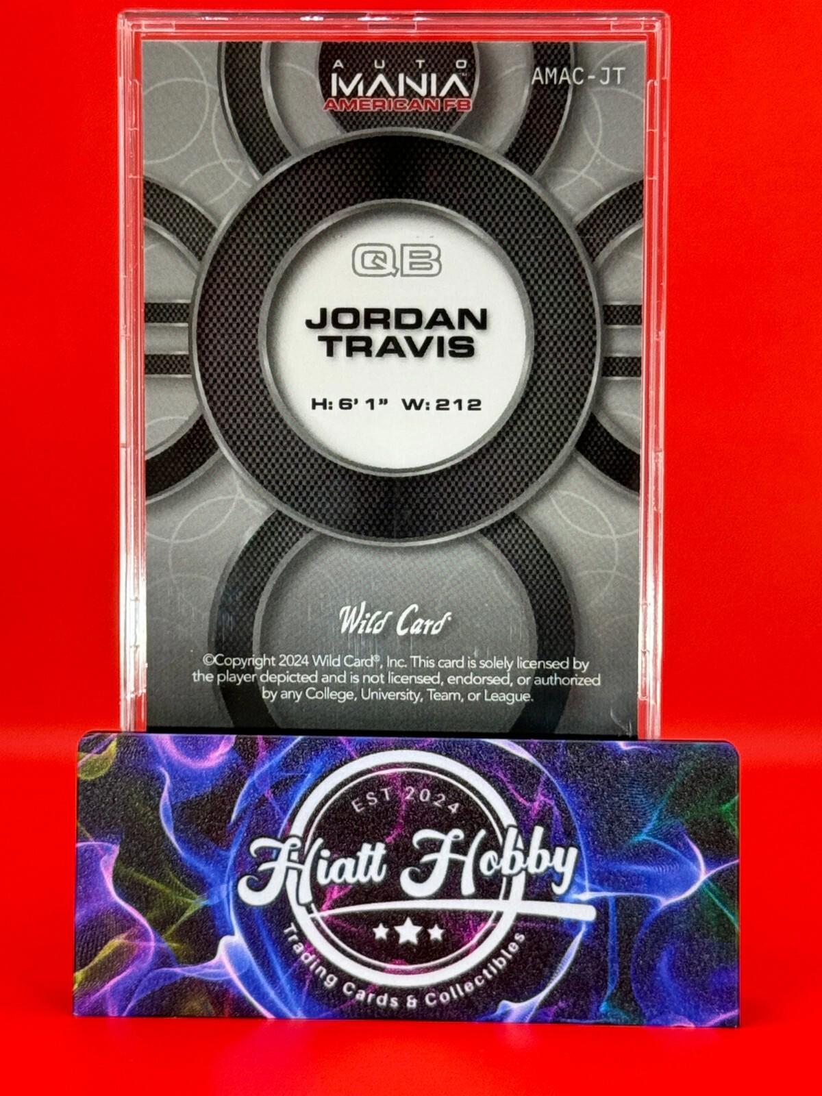 2024 Wild Card Auto Mania Jordan Travis #AMAD-JT - American Flag Mojo /25