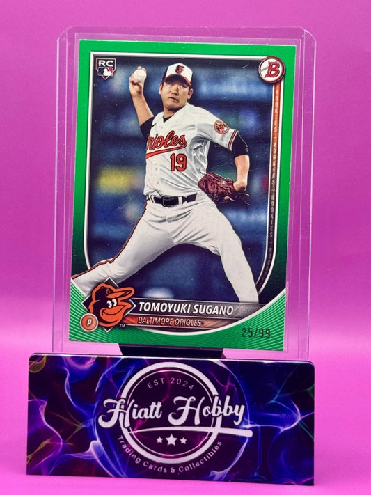 2025 Bowman - Tomoyuki Sugano #41 - Green Border /99 (RC)