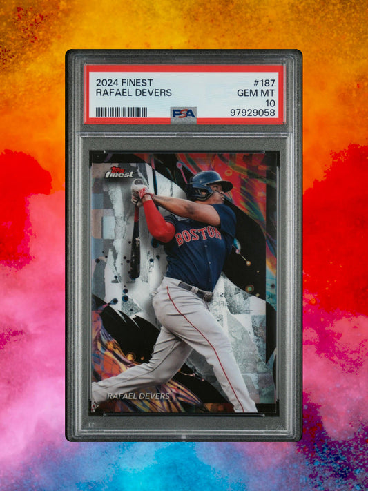 2024 Topps Finest - Uncommon #187 Rafael Devers - PSA 10 (POP 1!)