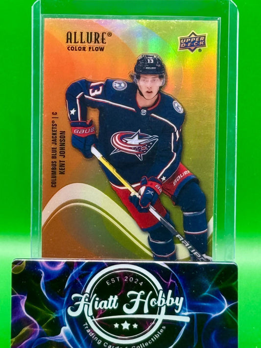 2022-23 Upper Deck Allure - Color Flow Kent Johnson #SF-55 Orange Yellow (RC)