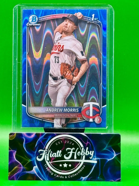 2025 Bowman Chrome - Andrew Morris #BCP-90 - Blue Wave /150