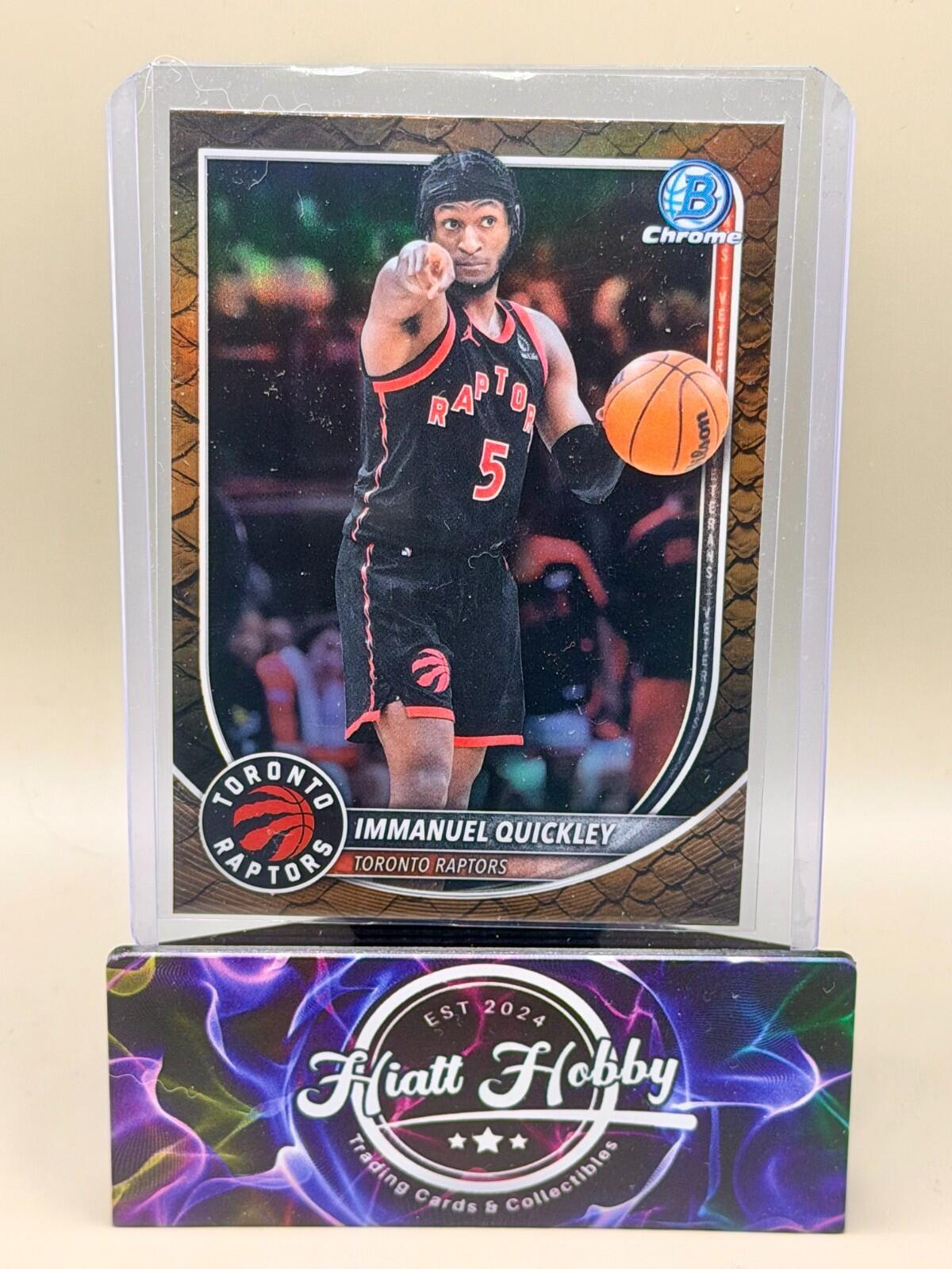 2025-26 Bowman Chrome Basketball - #BCV-69 Immanuel Quickley - Reptilian