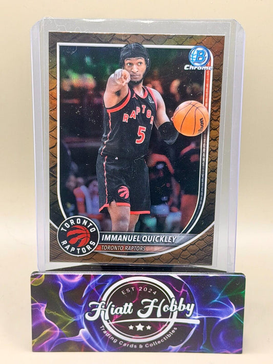 2025-26 Bowman Chrome Basketball - #BCV-69 Immanuel Quickley - Reptilian