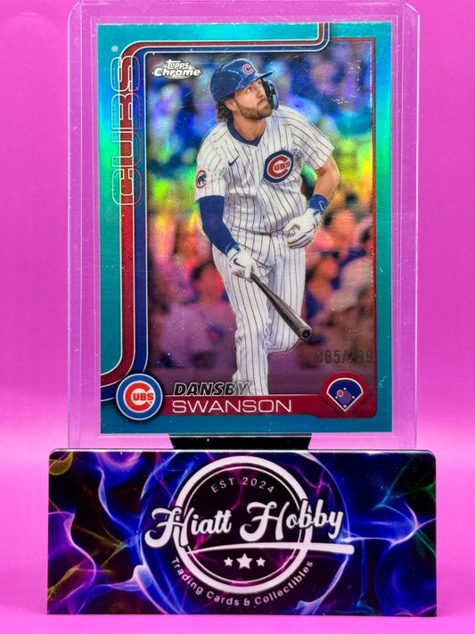 2025 Topps Chrome - Dansby Swanson #215 - Teal /299