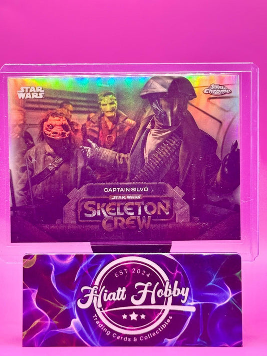 2025 Topps Chrome Star Wars - Captain Silvo #SC-1 - Skeleton Crew - Refractor