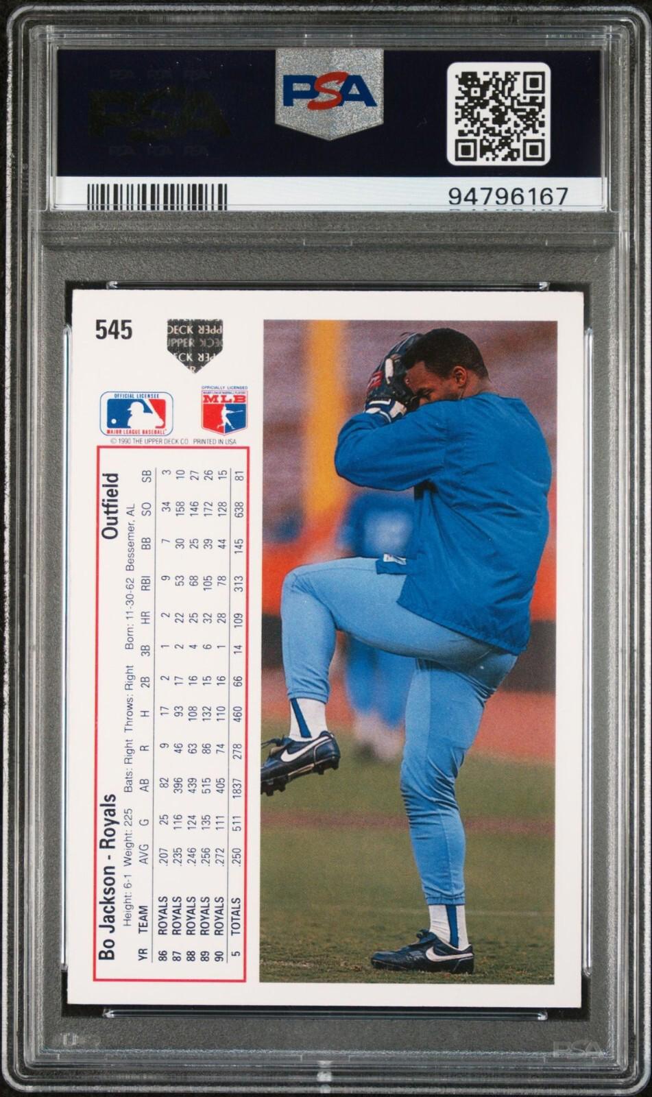 1991 Upper Deck - #545 Bo Jackson PSA 7