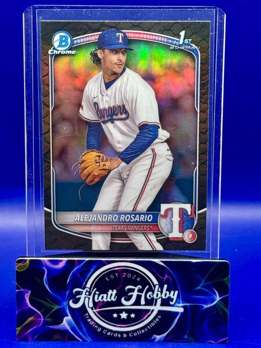 2025 Bowman Chrome Prospects Alejandro Rosario #BCP-125 Reptilian Refractor (RC)